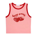 Retro-inspired berry pink crop top with a fitted design