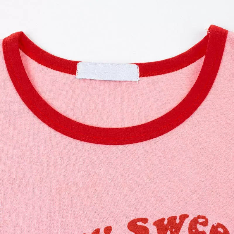 Trendy Y2K pink off-shoulder tank top for summer fashion