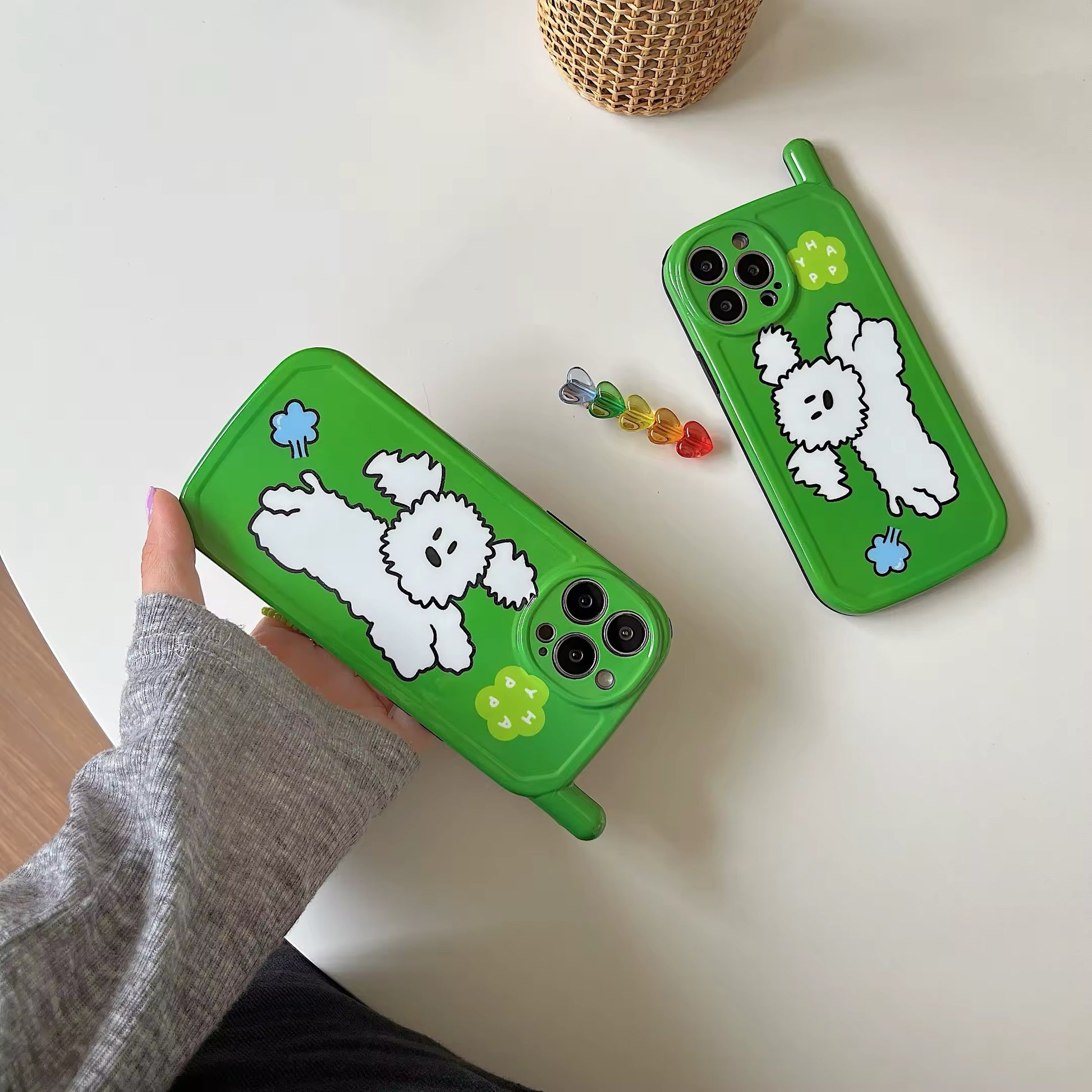 Kawaii dog case for iPhone 13 Pro Max with soft back