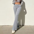 Y2K-inspired Pilates Girl Pants, stylish bootcut flare sweatpants, sexy low-waist slim-fit trousers perfect for jogging, workouts, and streetwear outfits