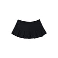 Low waist pleated skirt in soft girl preppy aesthetic style