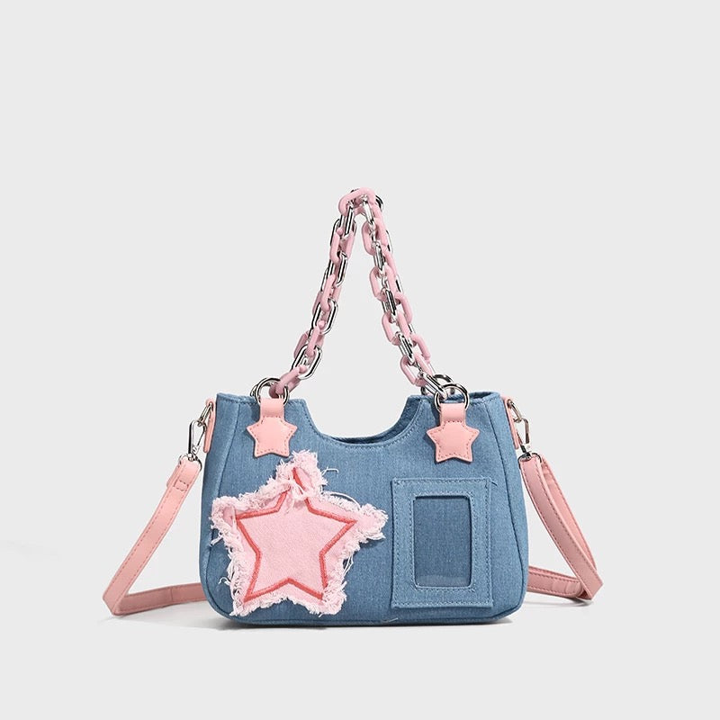 Edgy Y2K denim bag for alt fashion lovers